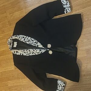 Vintage plus size embellished blazer
